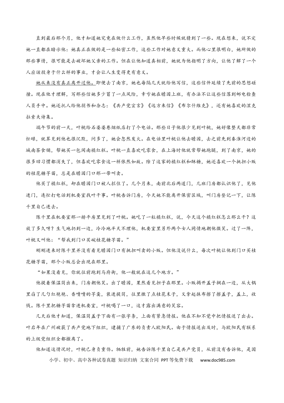高考语文 考点巩固卷06   内容理解（解析版）.docx
