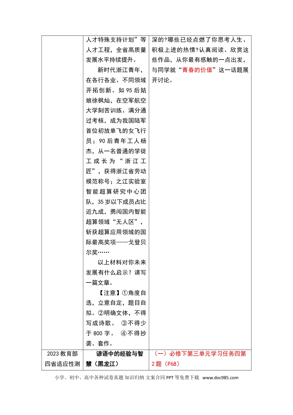 高考语文 秘籍08 作文抢分秘籍之教考融合-备战2023年高考语文抢分秘籍（新高考专用）_38778567(1).doc