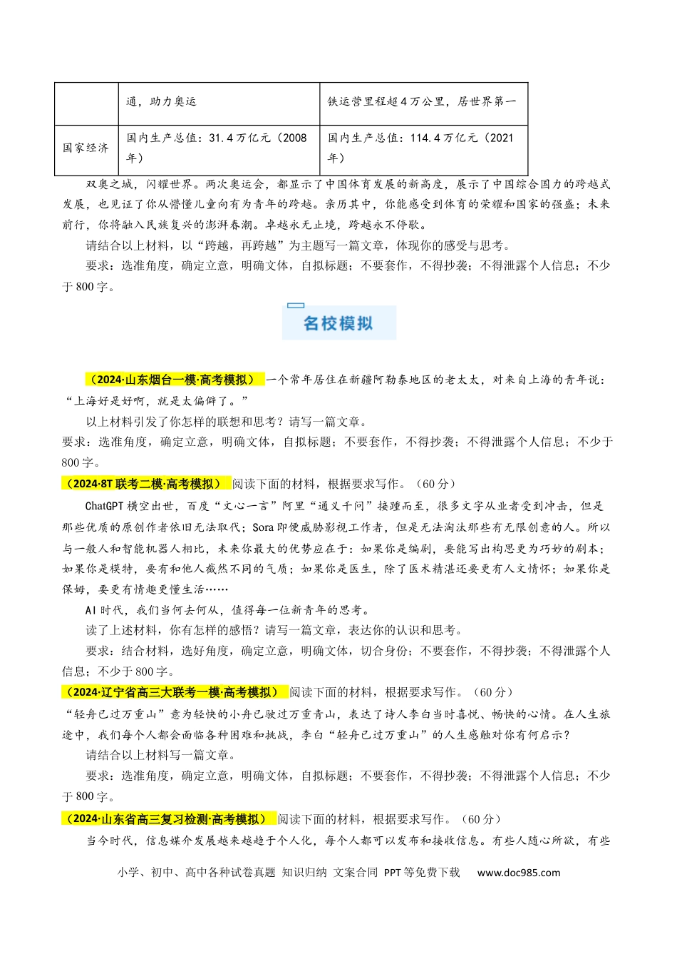 高考语文 秘籍08作文解题秘籍（原卷版） (1).docx