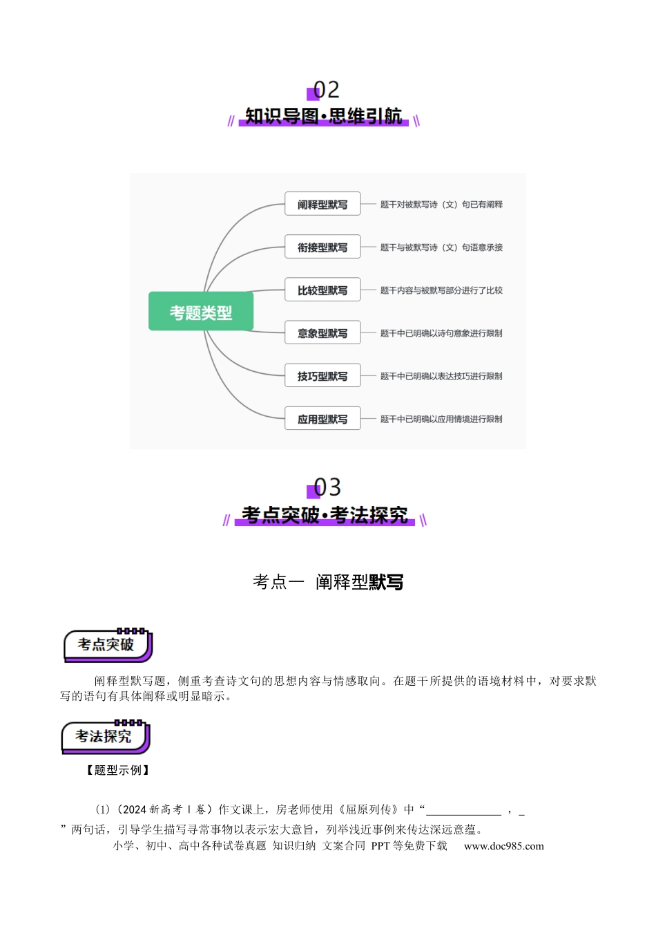 高考语文 名篇名句默写（讲义）（解析版） (1).docx