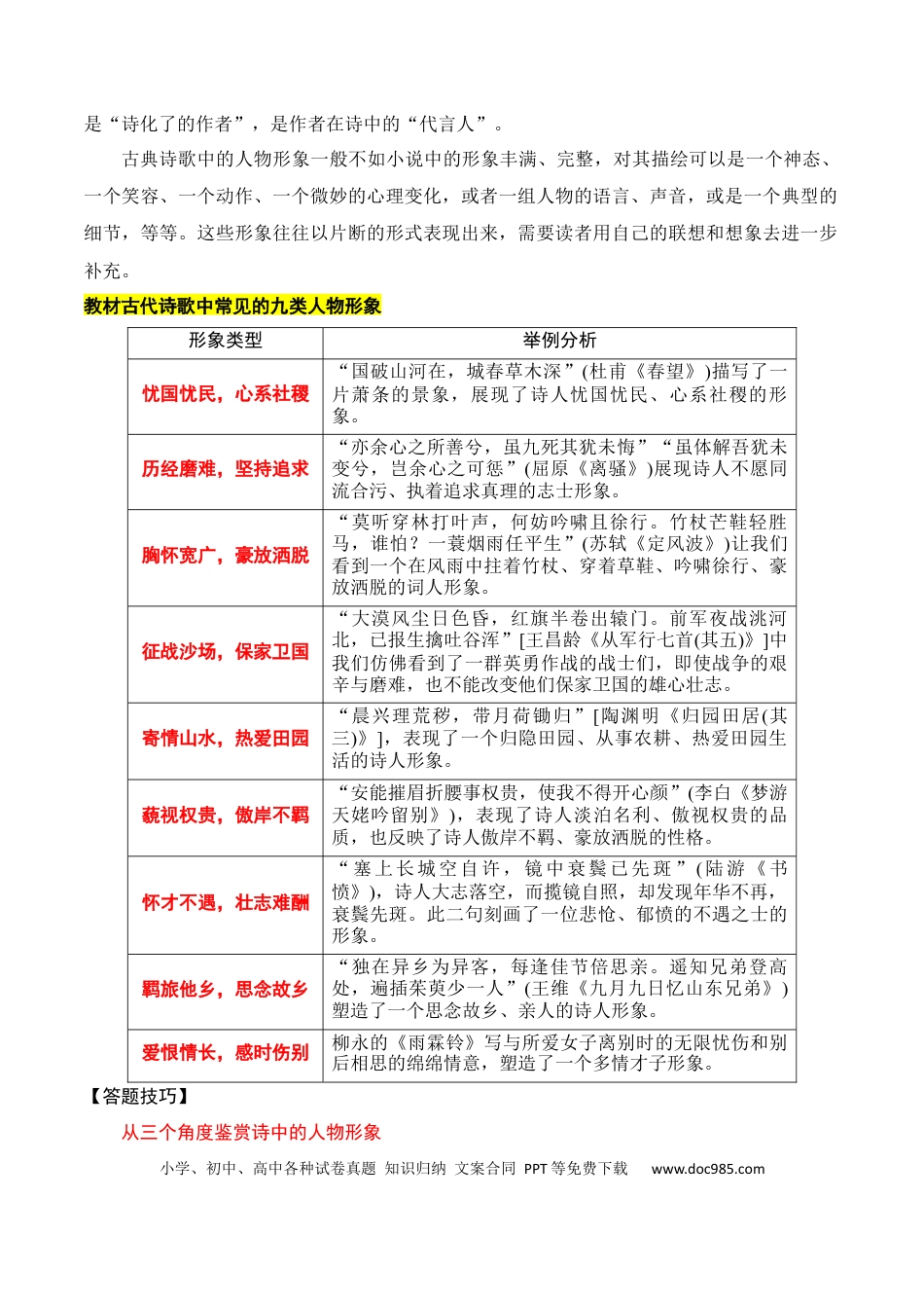 高考语文 专题02：鉴赏诗歌形象（解析版）-【上好课】2025年高考语文一轮复习知识清单(1).docx