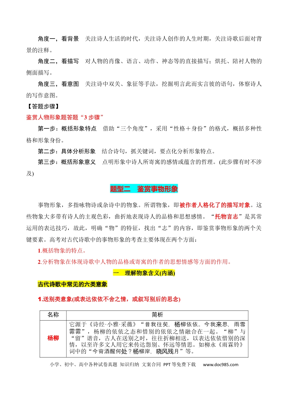 高考语文 专题02：鉴赏诗歌形象（解析版）-【上好课】2025年高考语文一轮复习知识清单 (1).docx