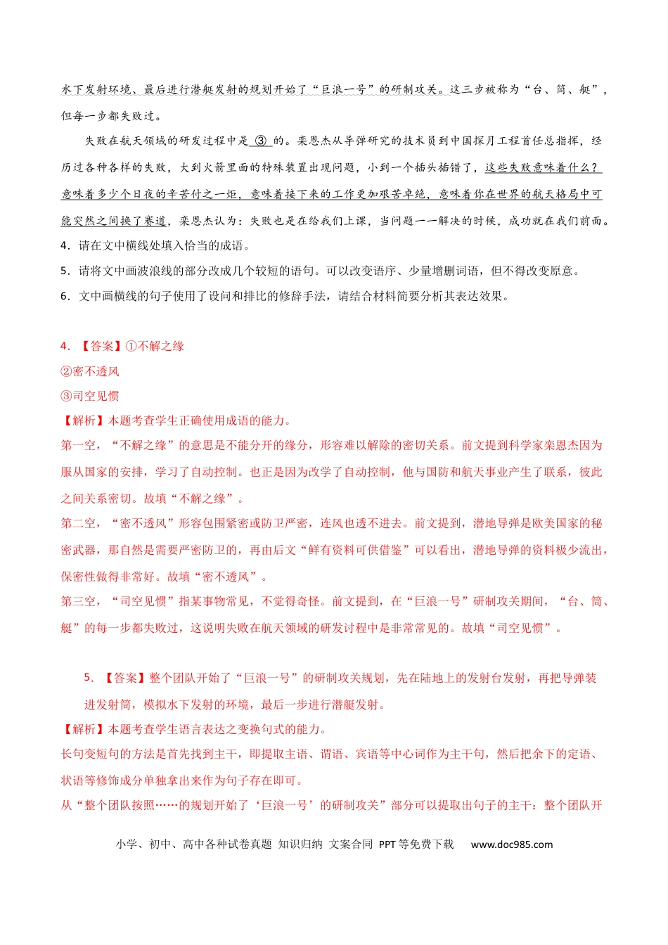 高考语文 专题提升卷 语言文字运用-2024年高考语文一轮复习考点通关卷（新高考通用）（解析版）.docx