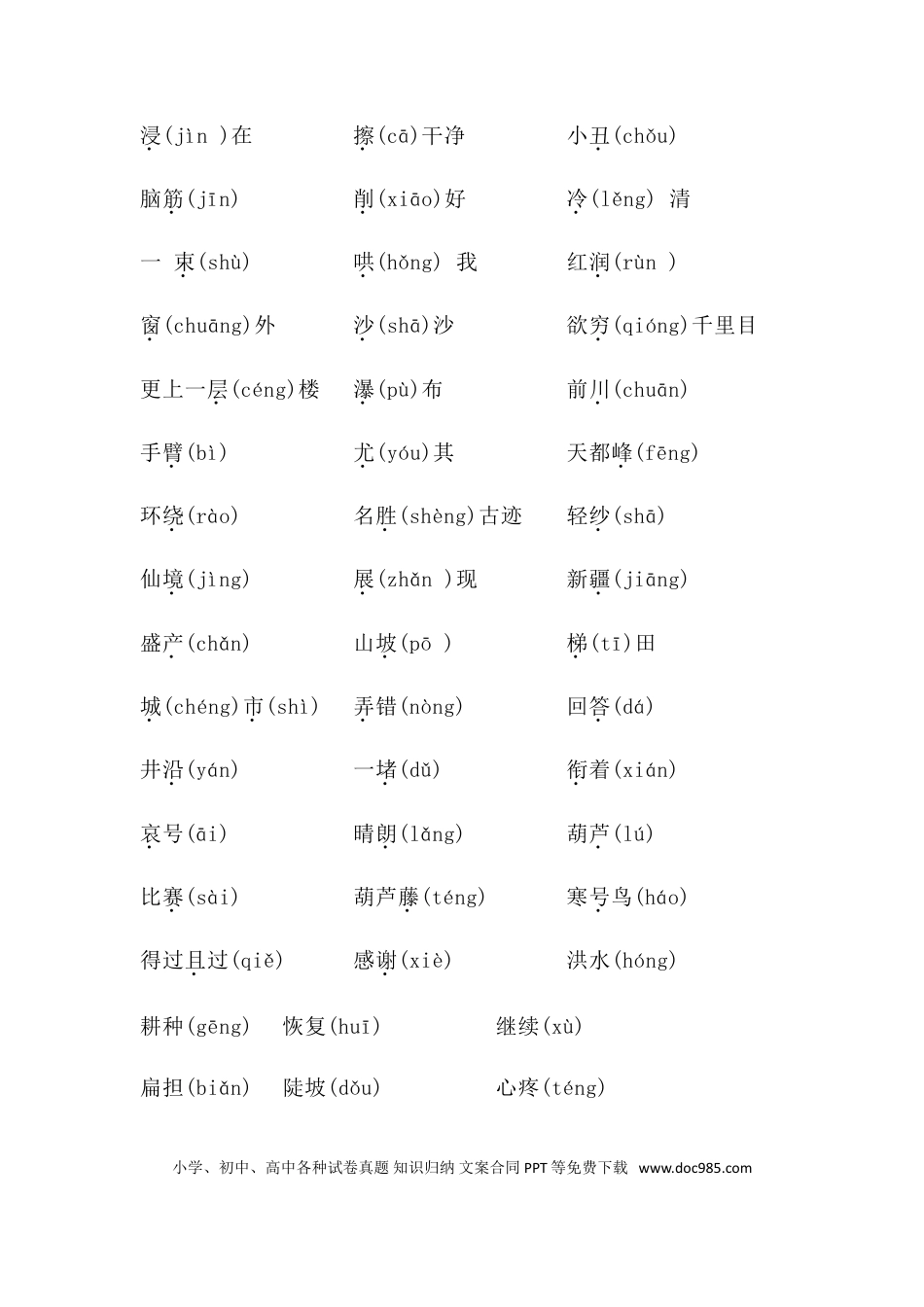 【知识点归纳总结】人教小学语文 2年级上人教小学语文2(1).doc