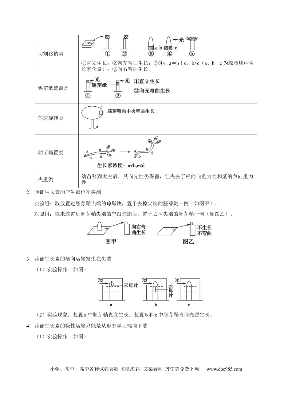 解密19 植物的激素调节（讲义）-【高频考点解密】2021年高考生物二轮复习讲义+分层训练.docx
