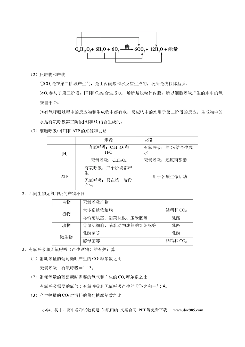 解密05 ATP的主要来源——细胞呼吸（讲义）-【高频考点解密】2021年高考生物二轮复习讲义+分层训练.docx