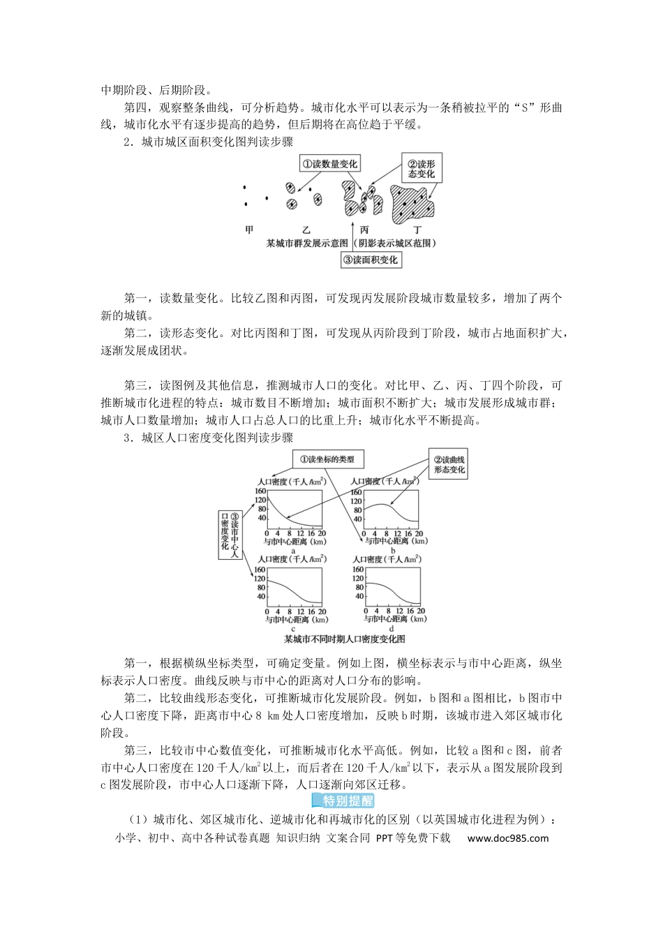 统考版2023版高三地理一轮复习第22讲城市化过程对地理环境的影响学生用书.docx