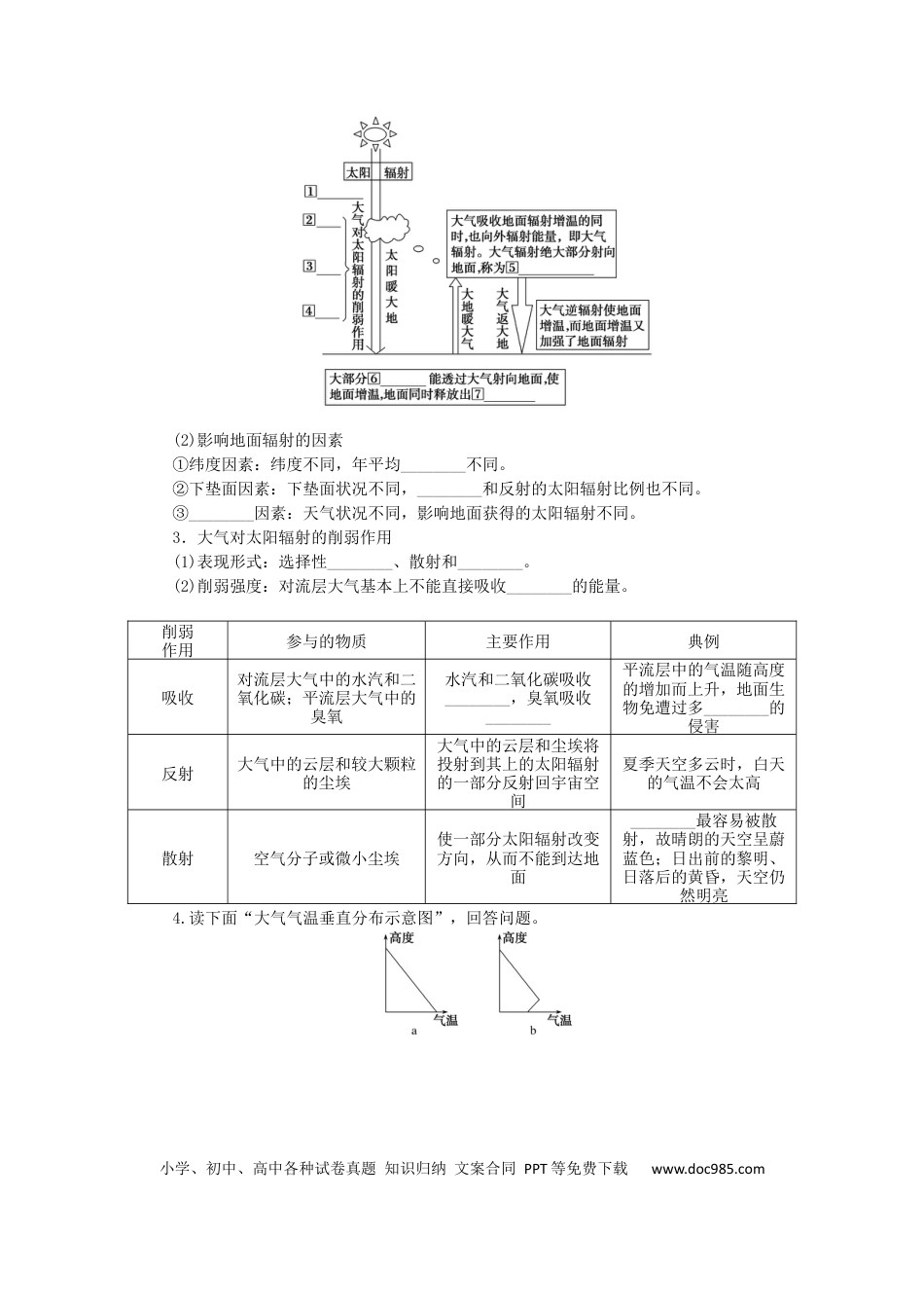 统考版2023版高三地理一轮复习第8讲对流层大气的受热过程和热力环流学生用书.docx