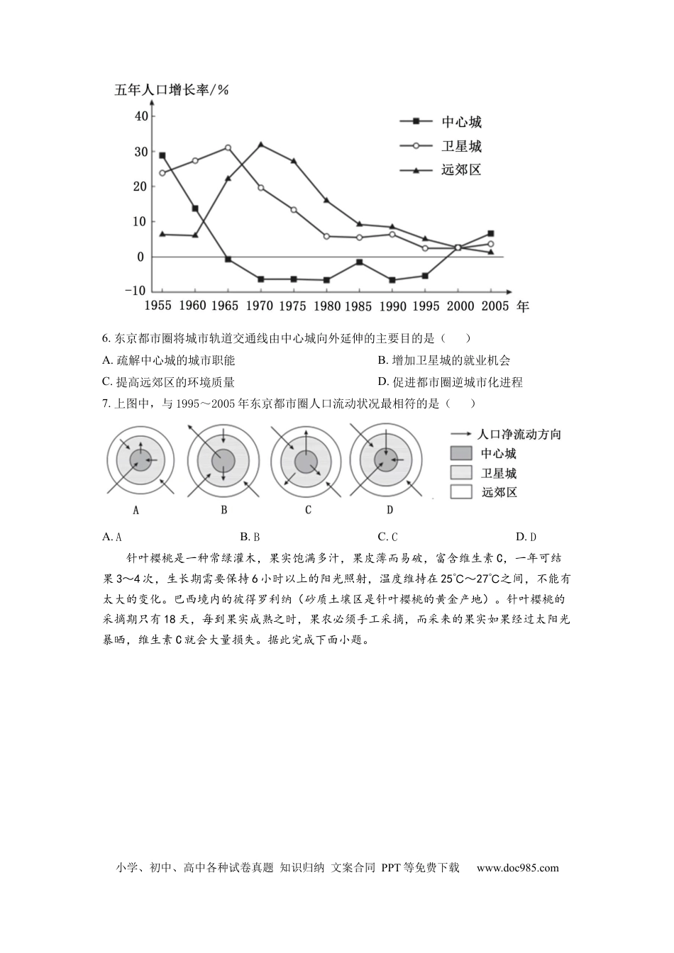 山东省济南市济阳闻韶中学2023届高三上学期12月月考地理试题 word版含答案.docx