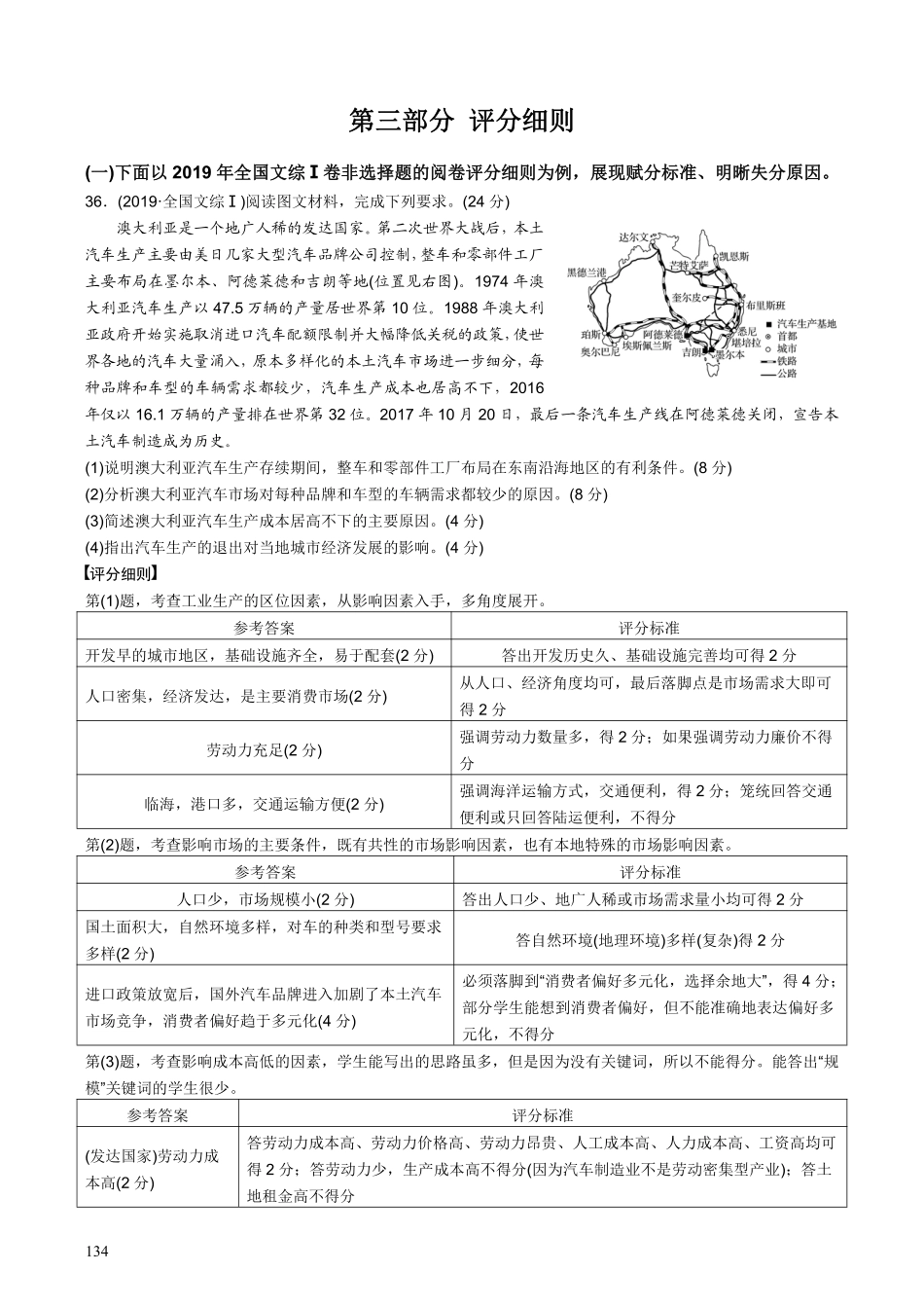 【整合突破专题学案】第三部分--高考地理评分细则（高三地理自主复习资料，pdf版）.pdf
