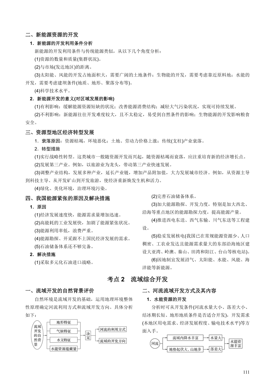 【整合突破专题学案】主题十九：区域资源开发（高三地理自主复习资料，pdf版）.pdf