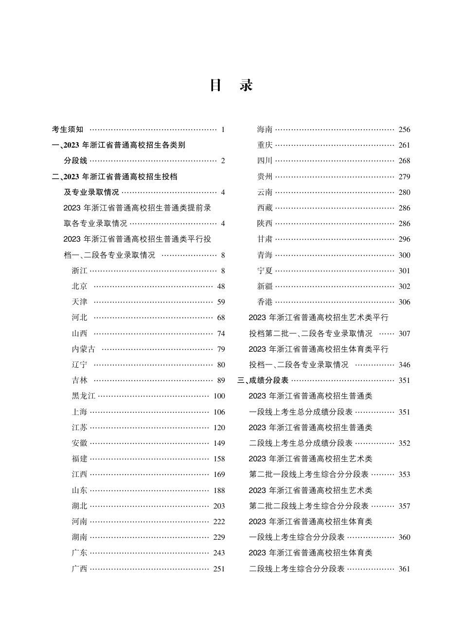 浙江省普通高校招生投档及专业录取情况-2023年.pdf