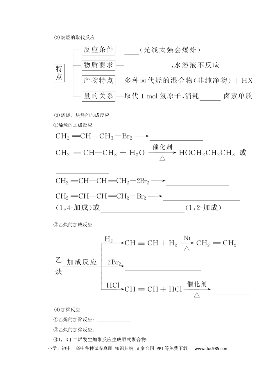高考化学2022届高考化学一轮复习12.2烃卤代烃学案202106071129.docx