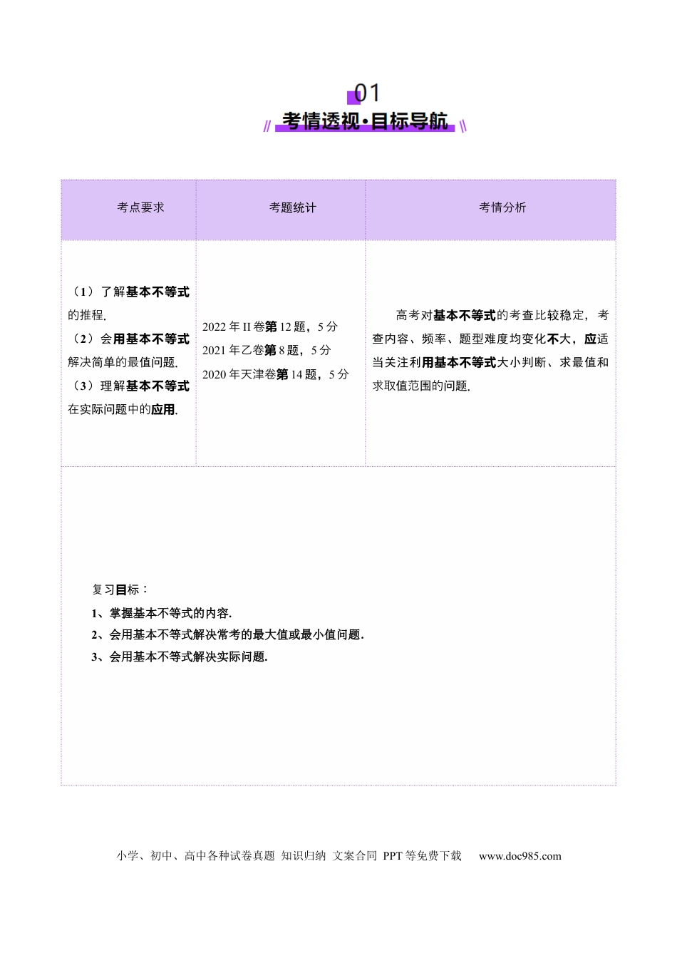 高考数学第04讲 基本不等式及其应用（十八大题型）（讲义）（原卷版）.docx