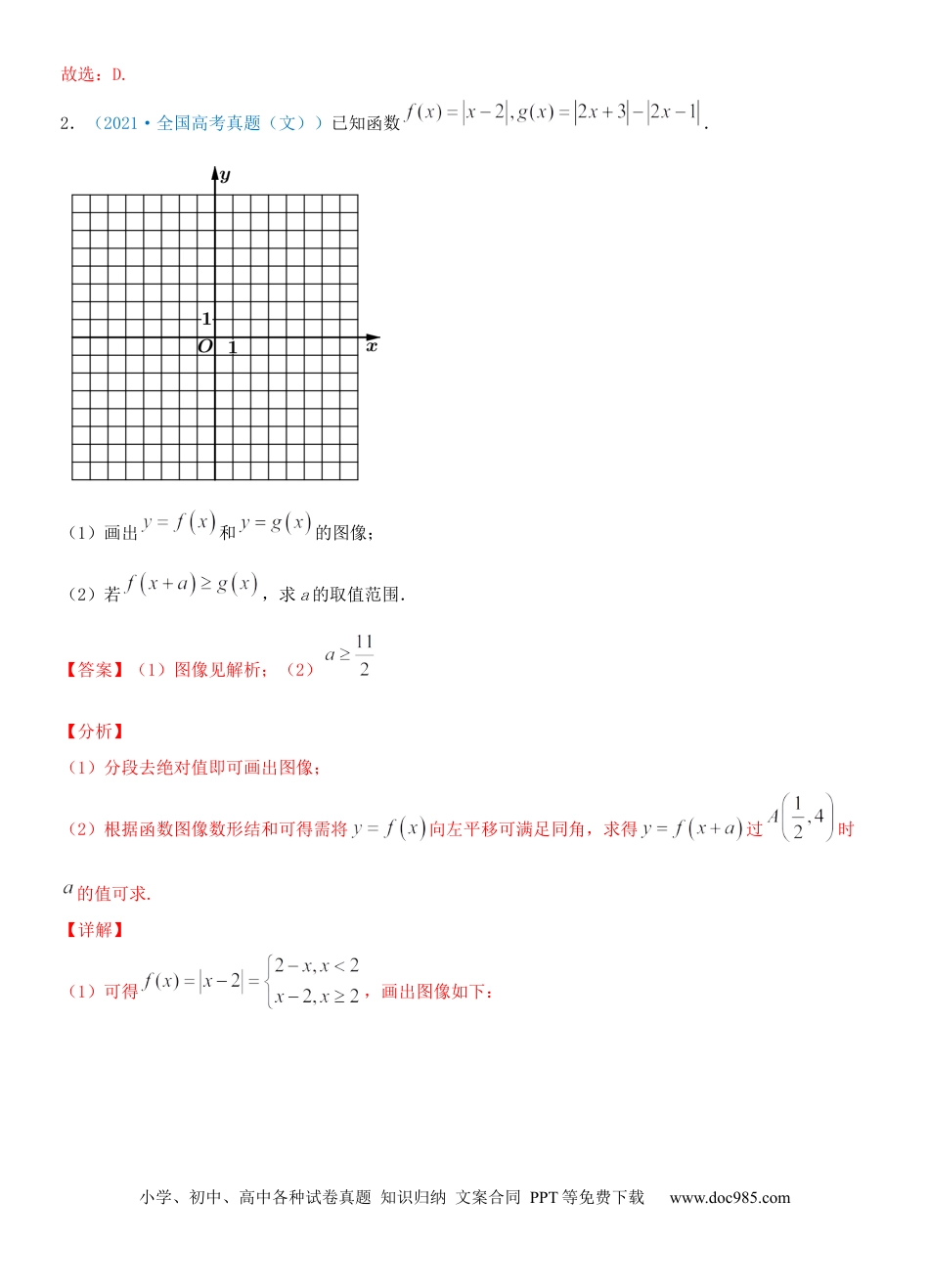 高考数学考点12  函数的图像（重点）-备战2022年高考数学一轮复习考点微专题（新高考地区专用）.docx