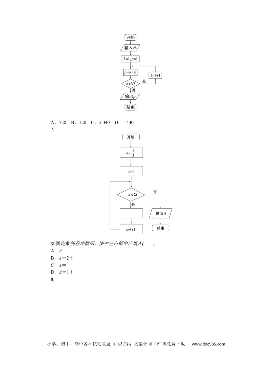 高考数学专练56　算法初步.docx