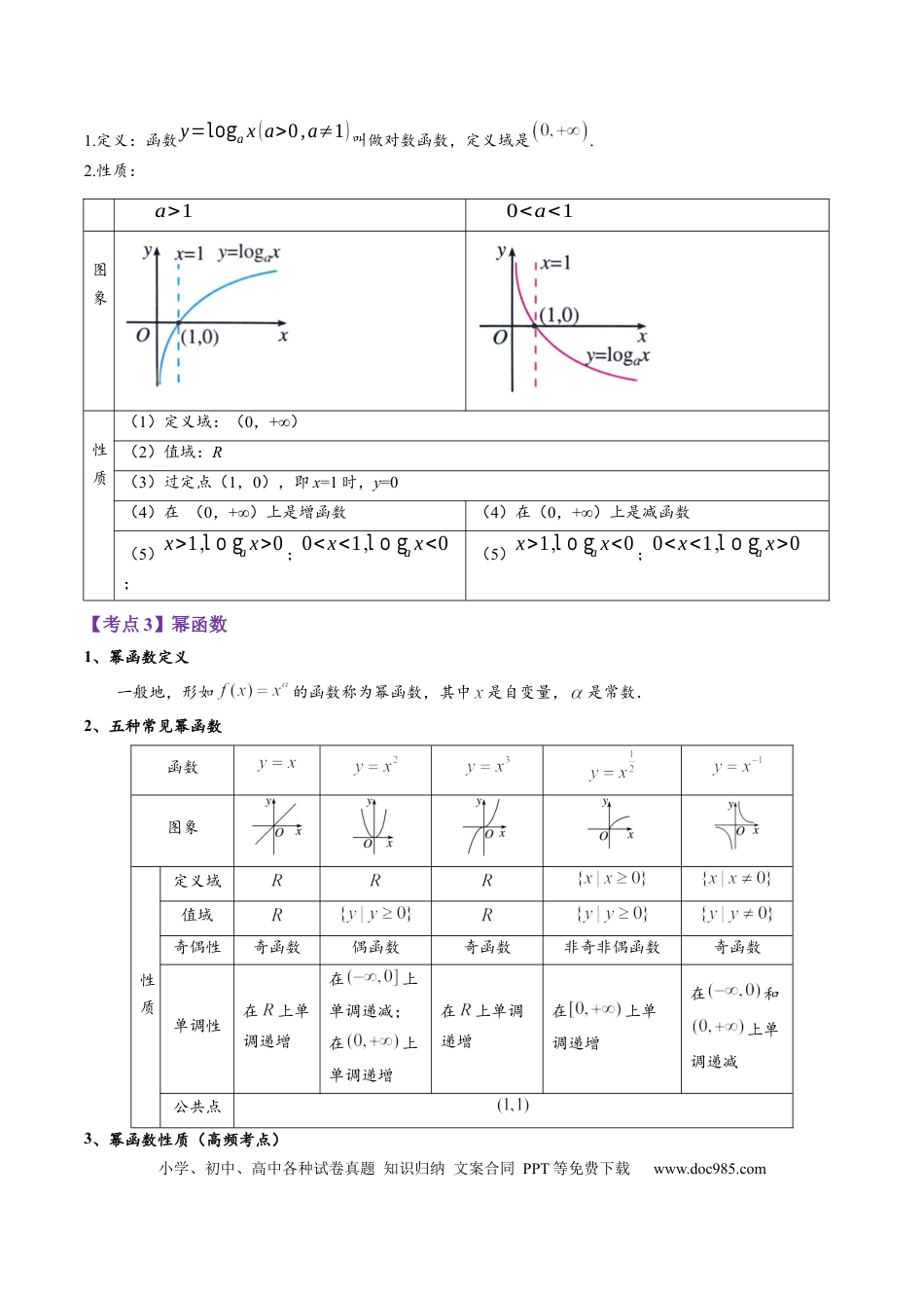 高考数学专题01 指对幂比较大小（解析版）.docx