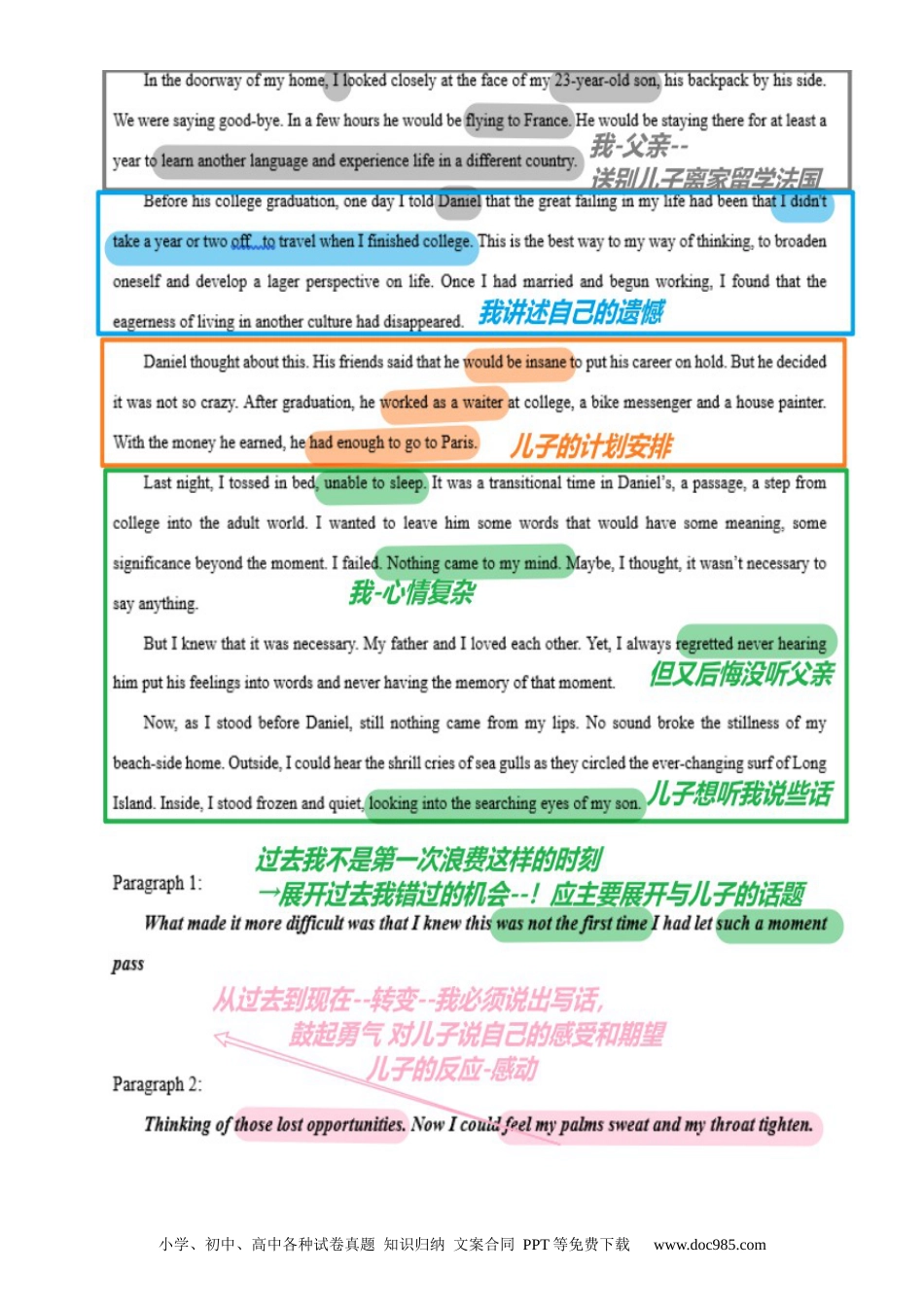 高考英语读后续写思维方向专练(18)-2024届高三英语一轮起航.docx
