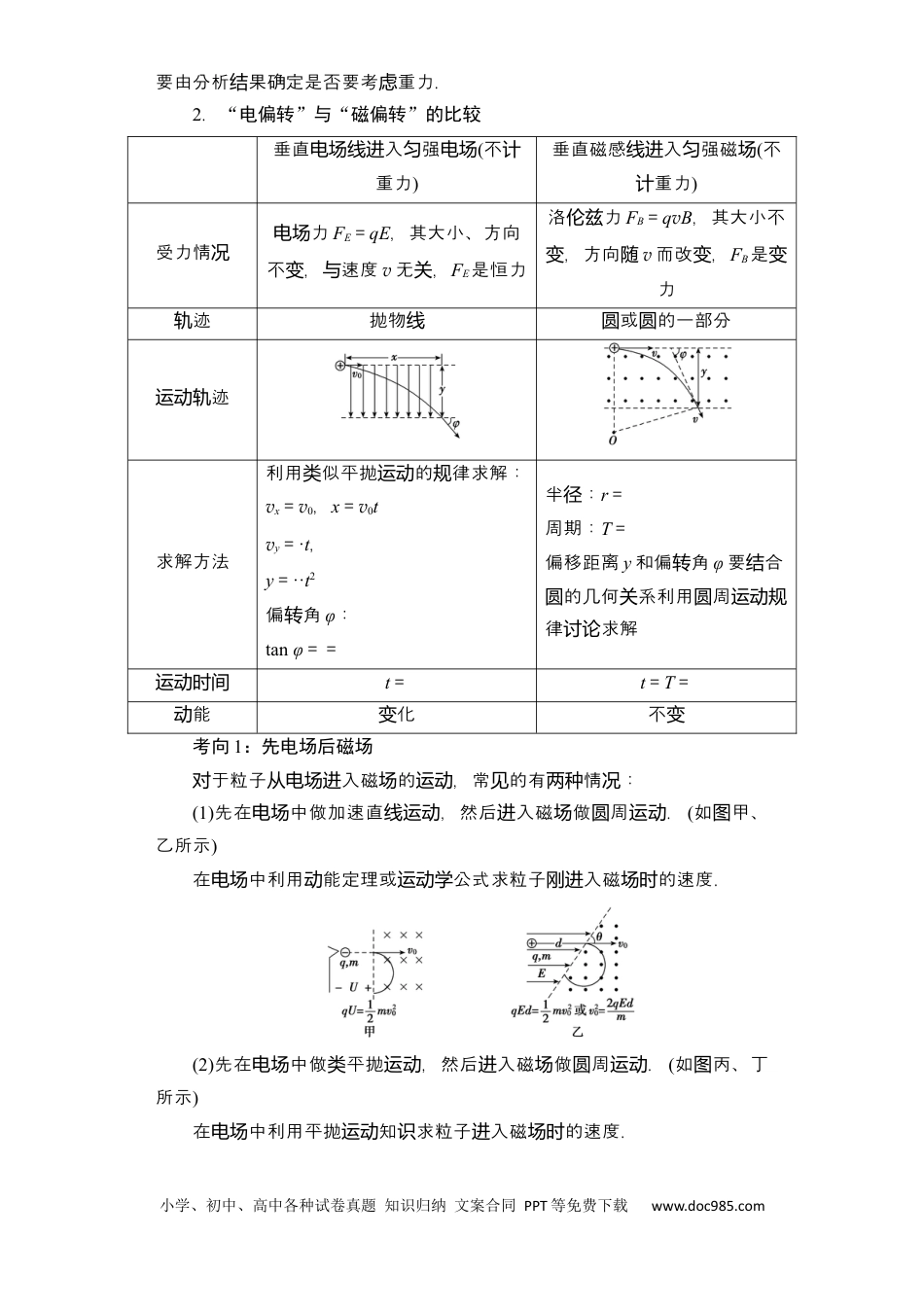 高考物理第40讲 带电粒子在复合场中的运动（原卷版）.docx