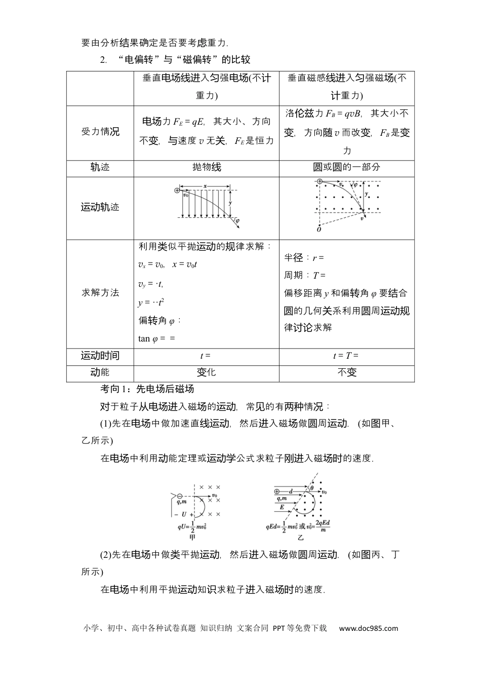 高考物理第40讲 带电粒子在复合场中的运动（解析版）.docx