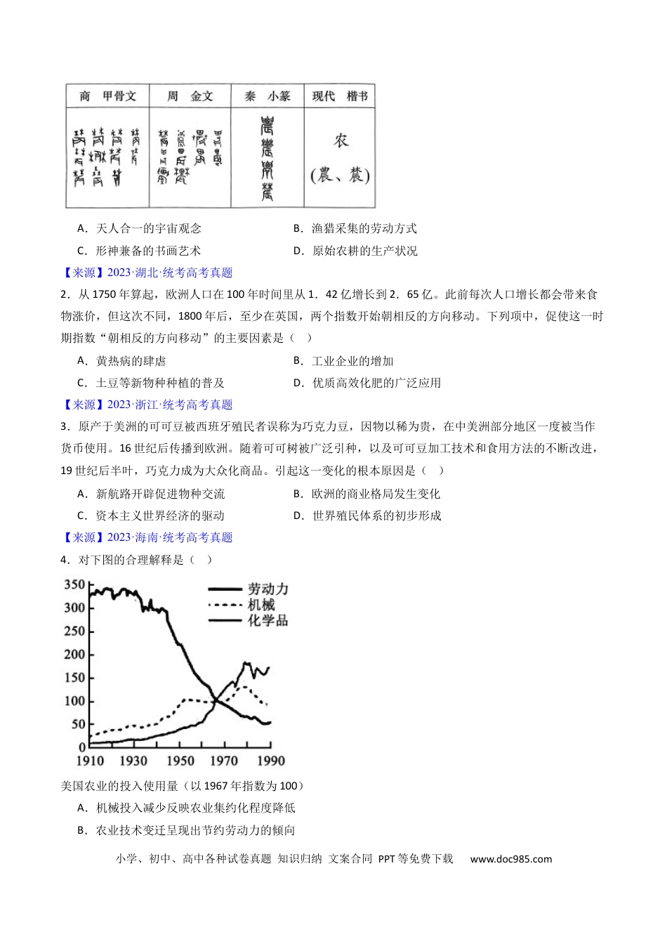 高考历史 专题15 选择性必修2 经济与社会生活 （原卷版）.docx