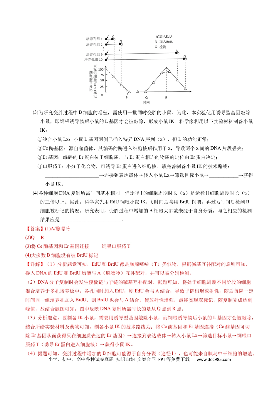 高考生物专题08 遗传的分子基础-学易金卷：五年（2019-2023）高考生物真题分项汇编（全国通用）（解析版）.docx