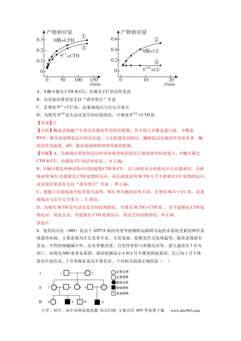 高三生物生物（山东卷）（全解全析）.docx