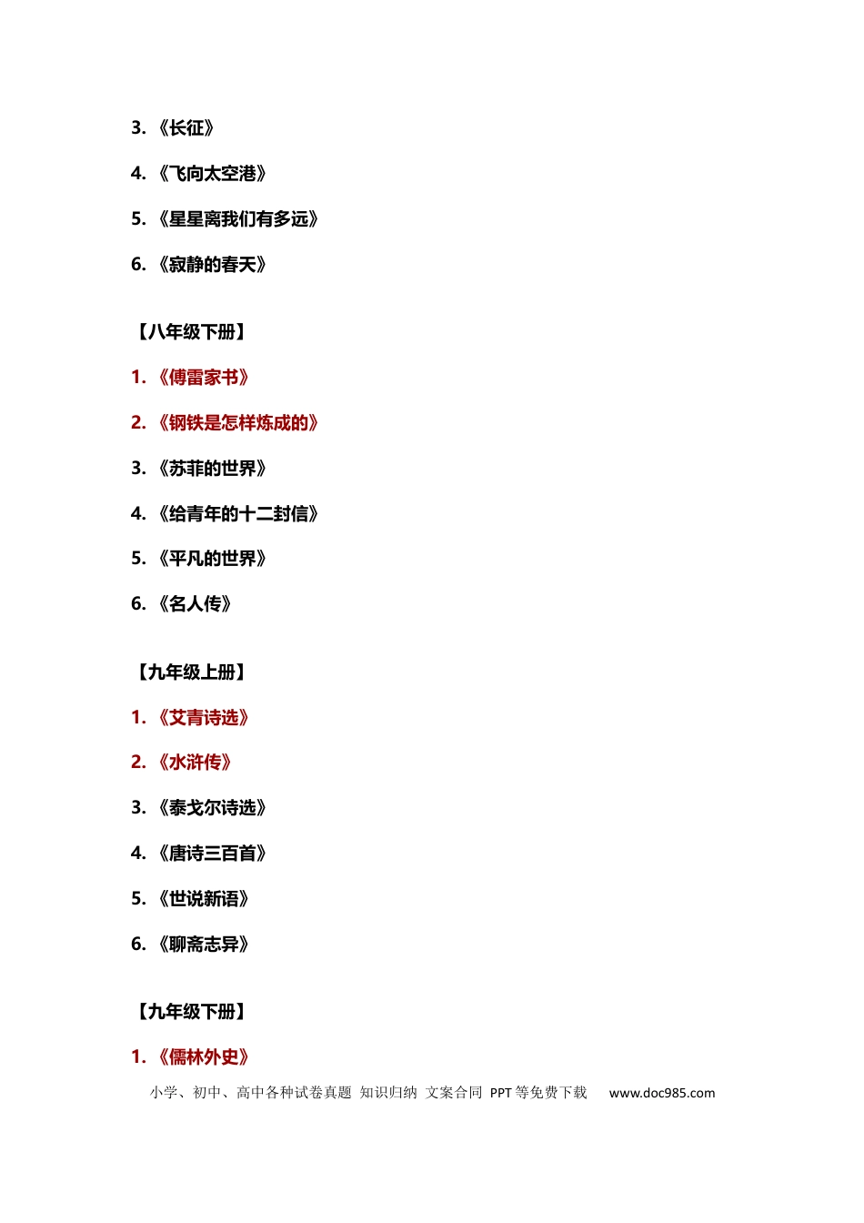 初中语文7-9年级必考名著知识超全梳理.docx