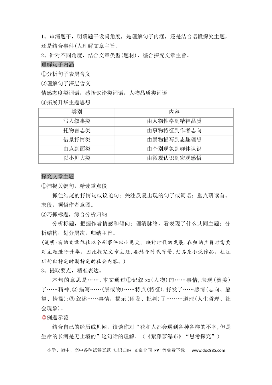 27 记叙文阅读之掌控情感主旨（12页）.docx