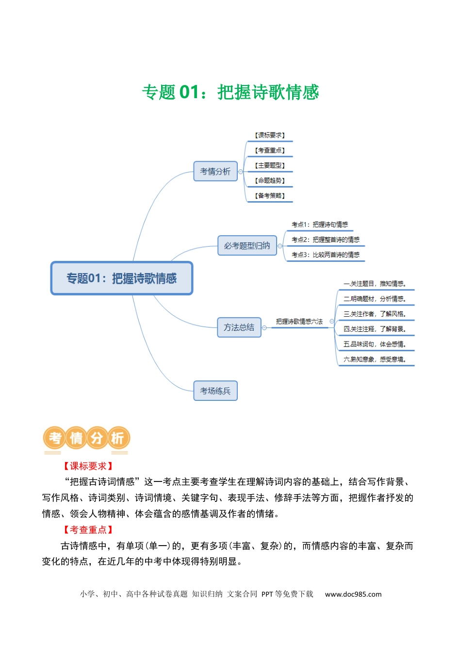 专题01：把握诗歌情感（原卷版）.docx