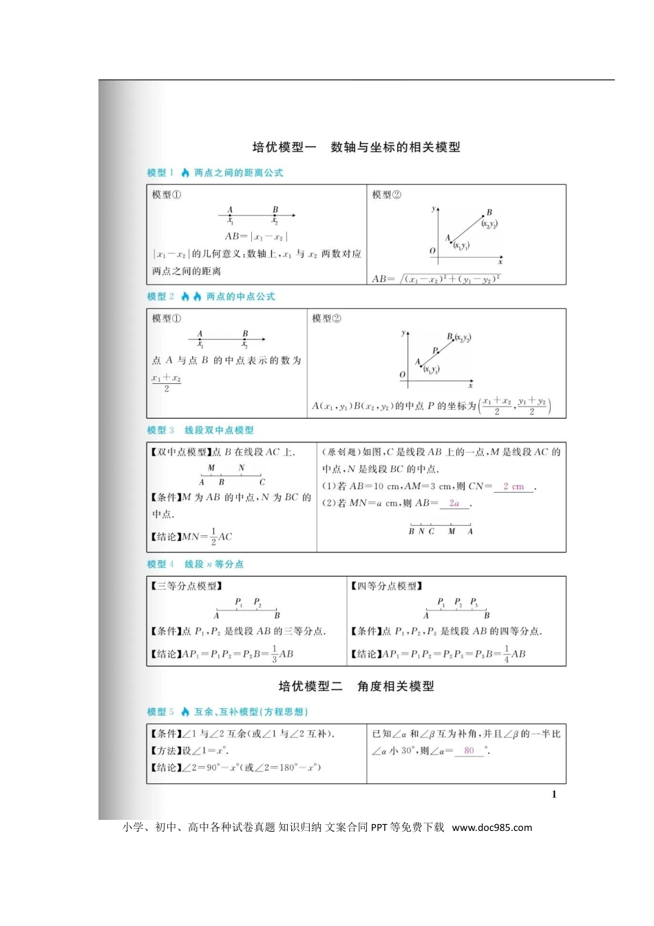 初中数学初中数学88个几何模型大全.doc