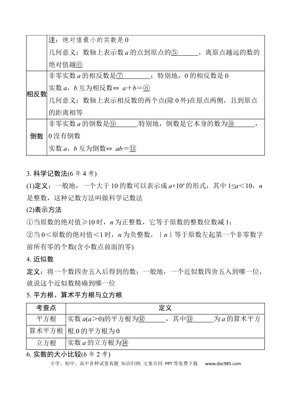 初中数学初中数学49个微专题考点讲练01   实  数.docx