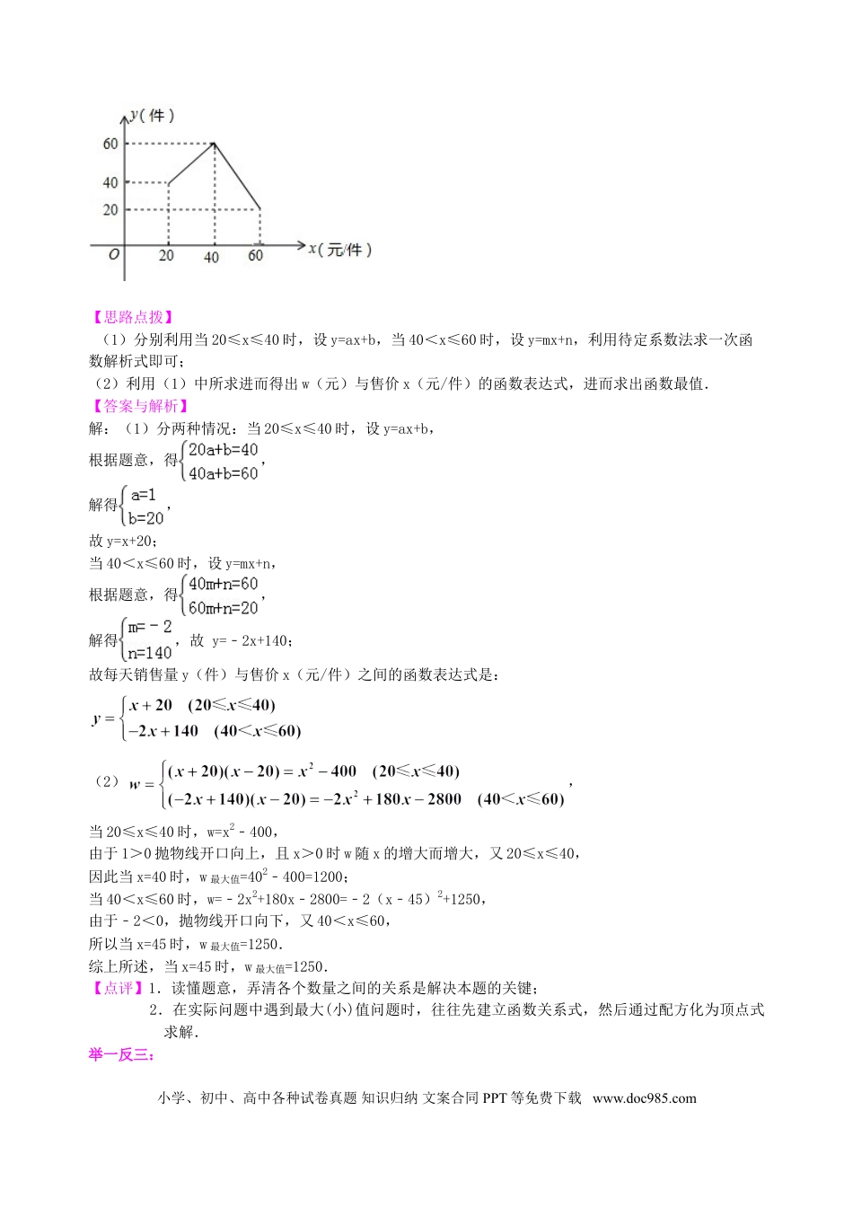 初中数学15 实际问题与二次函数—知识讲解（基础）.doc