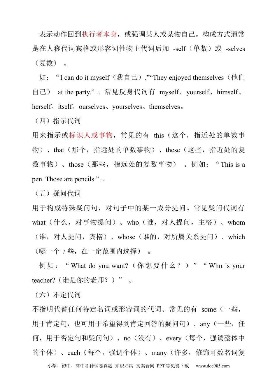 专题11 代词全解析+必刷题（含答案）.docx