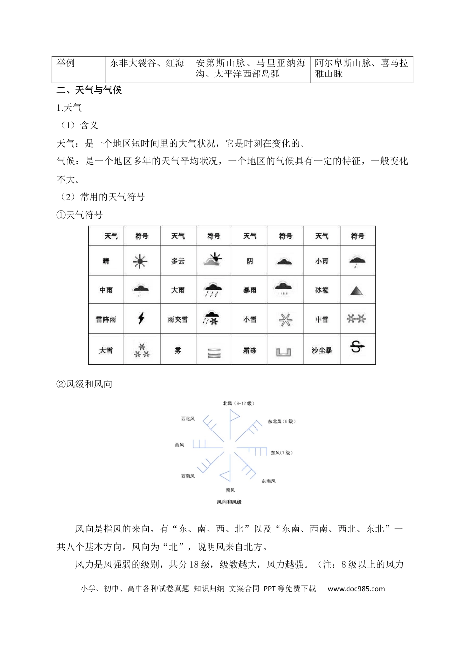 初中地理速记清单：世界地理概况.docx