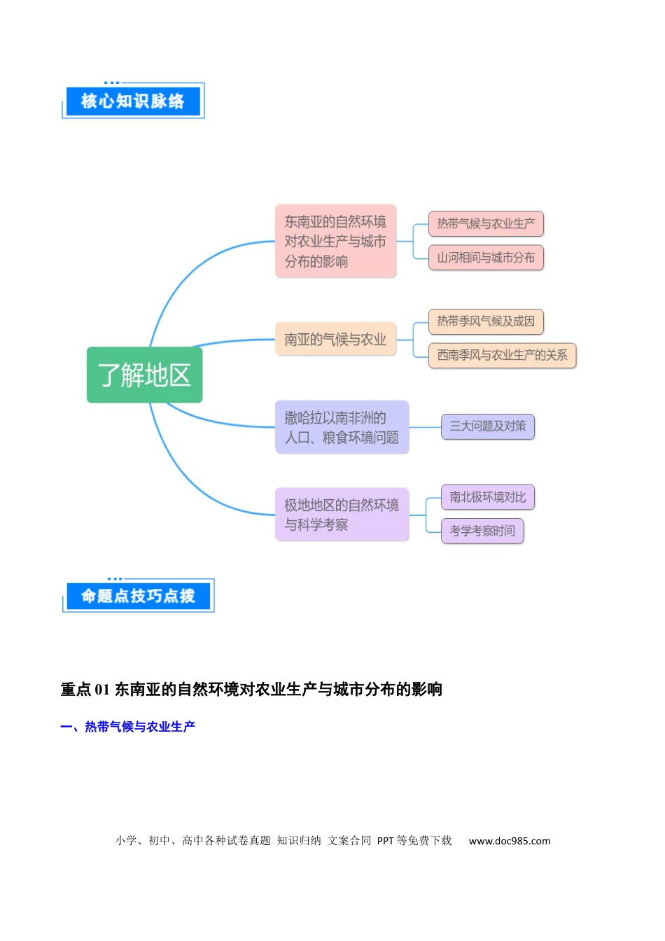 重难点07 了解地区（4大重难+命题预测+新考法）.docx