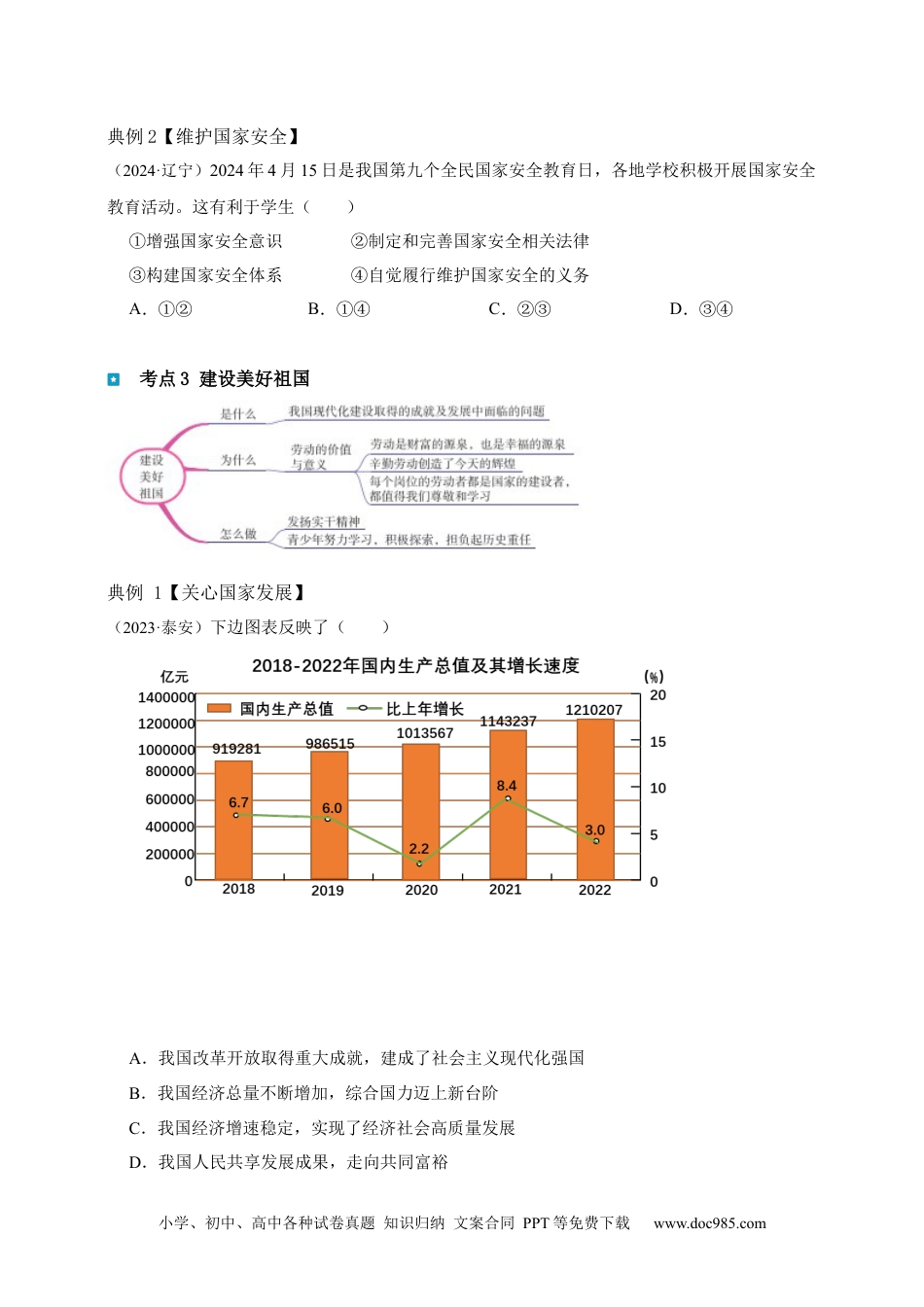 专题12 维护国家利益（含解析）.docx