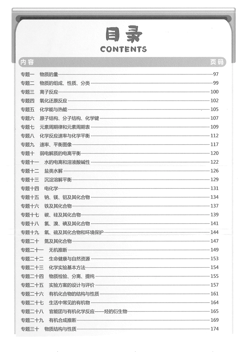 高中化学分专题训练参考答案.pdf
