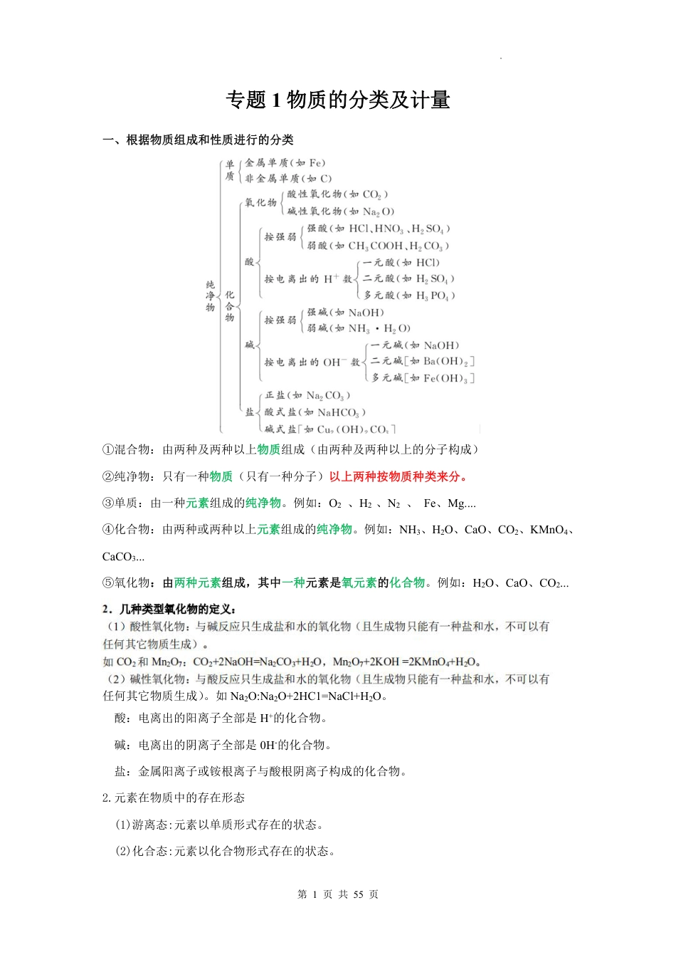 高中化学【九大专题】复习.pdf