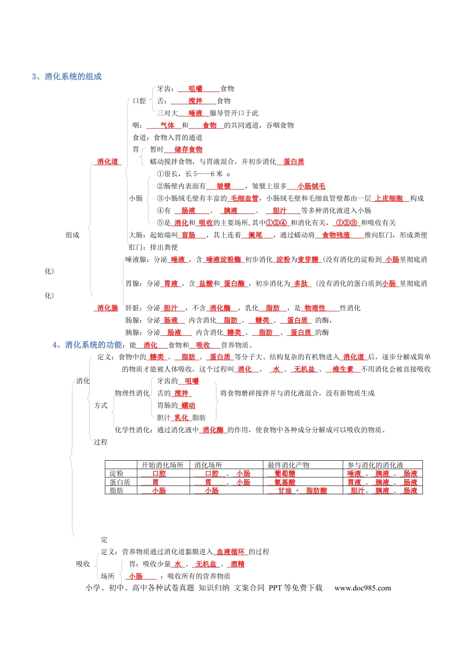 专题04 生物圈中的人（背诵版）.docx