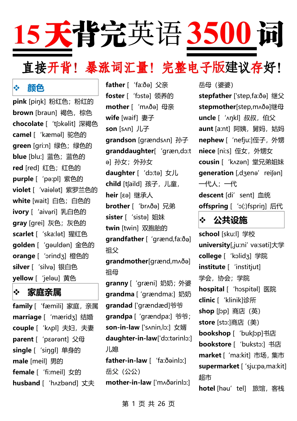 初中英语15天背完英语3500词.pdf