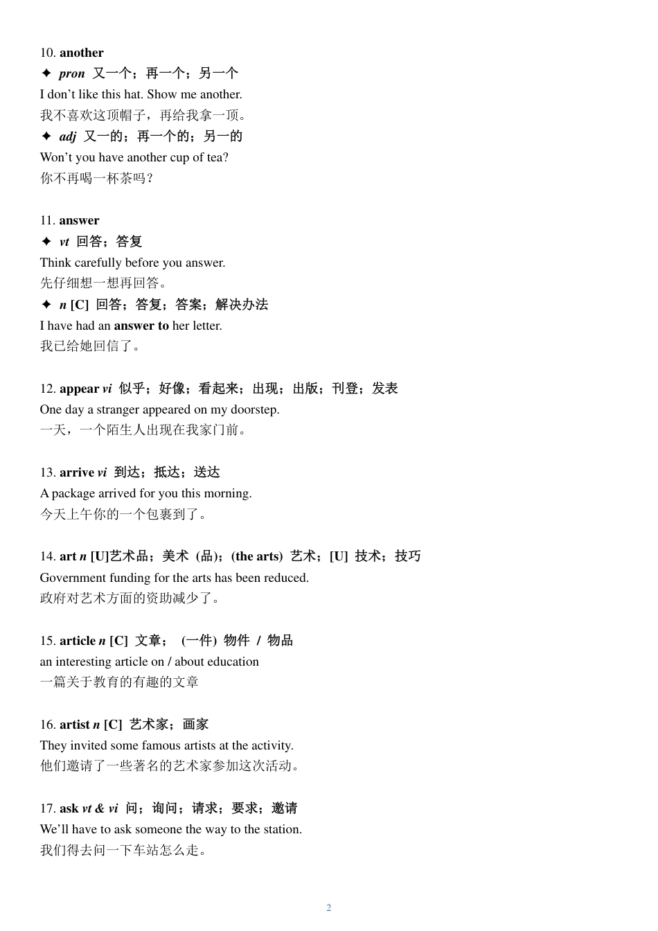 初中英语中考冲刺必背核心词＋例句.pdf