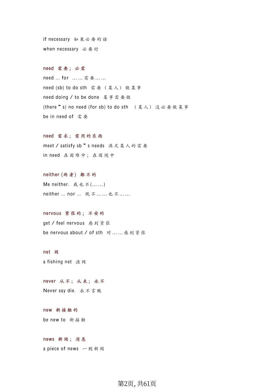 初中英语必背词块大全（完整版）.pdf