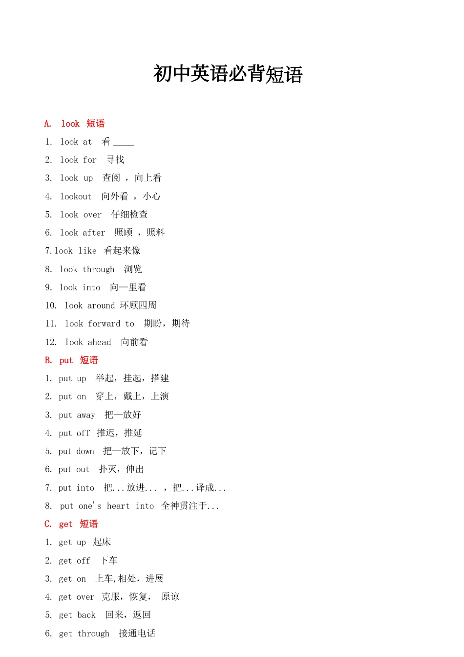 初中英语必背短语.pdf