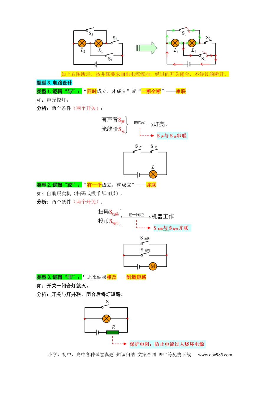 初中物理27.“电路进阶”重难点突破及题型归类.docx