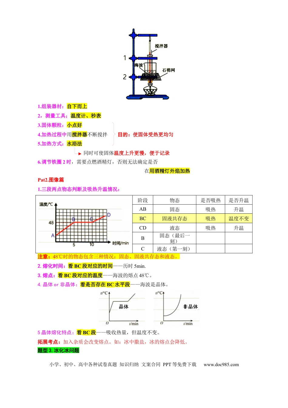 初中物理7、“物态变化综合”重难点突破及题型归类（一）.docx