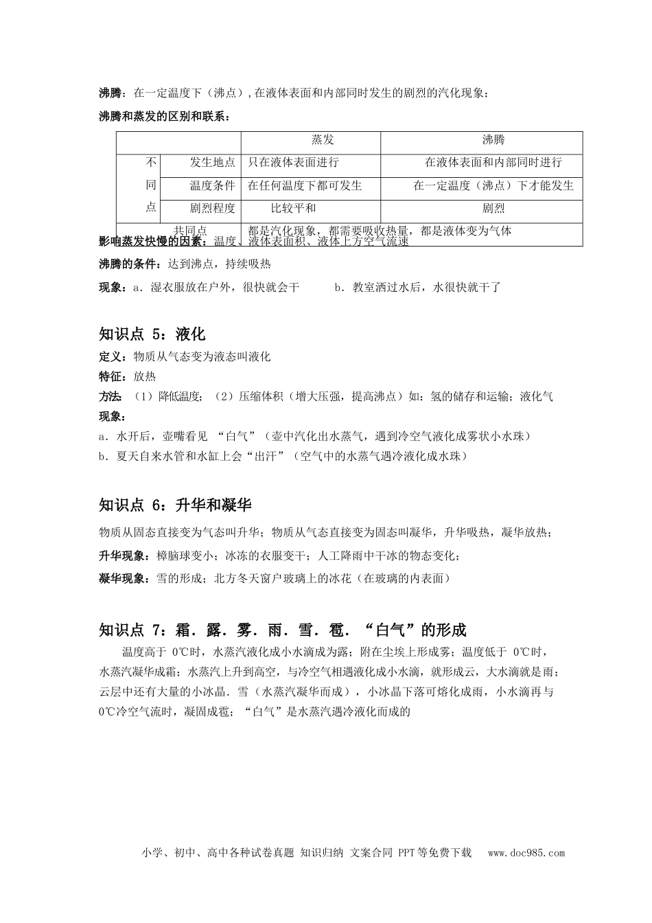 初中物理初中物理总复习笔记.docx
