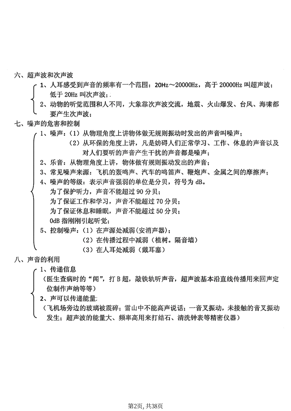 初中物理详细知识点集.pdf