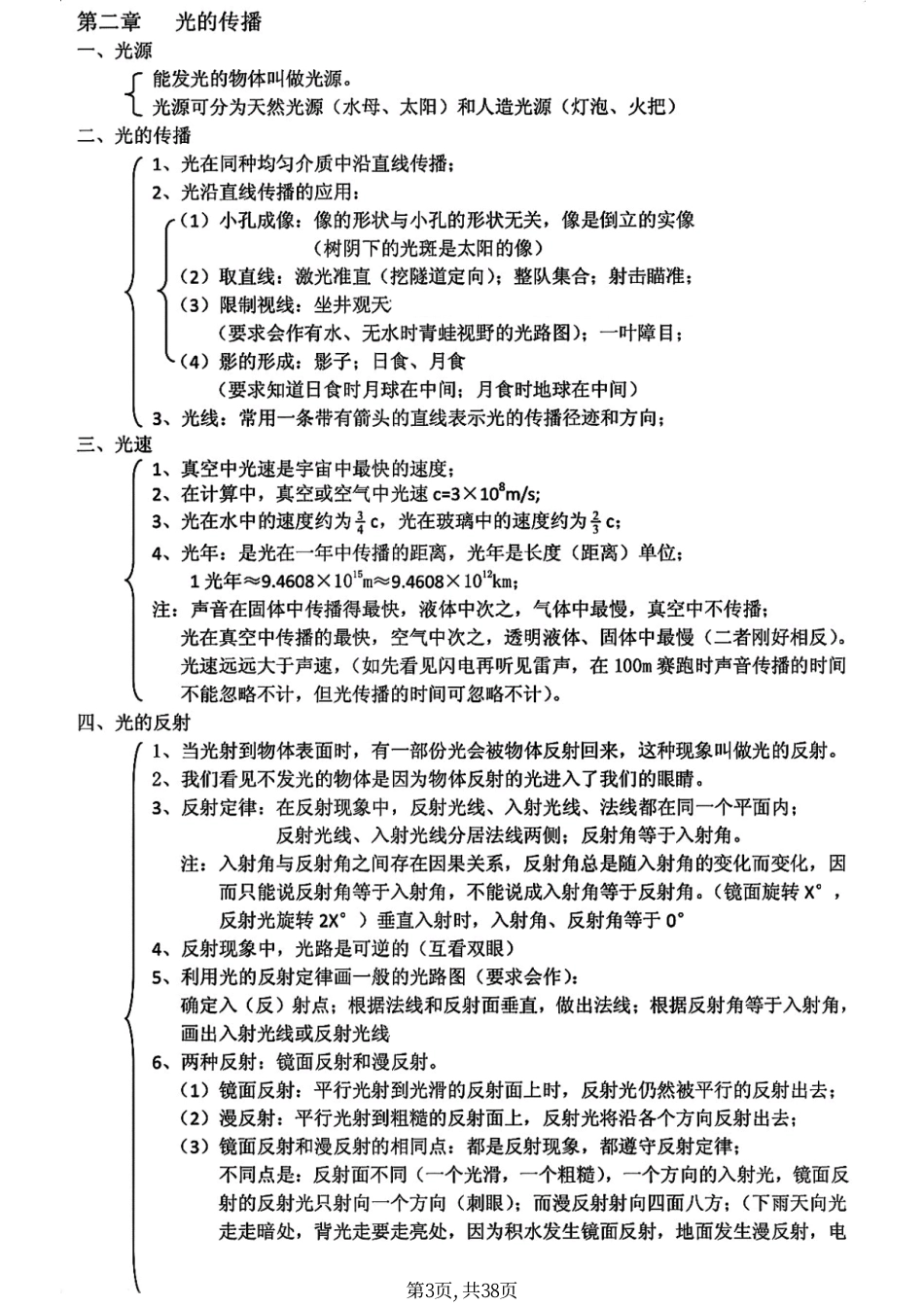 初中物理详细知识点集.pdf