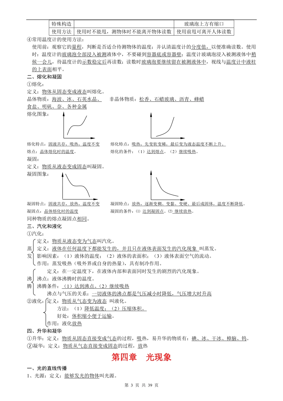 初中物理知识点归纳汇总.pdf